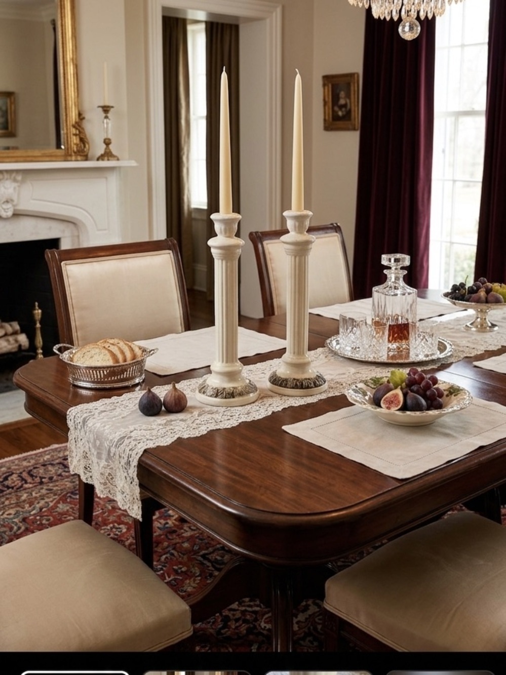 Classic Ivory Candle Holders